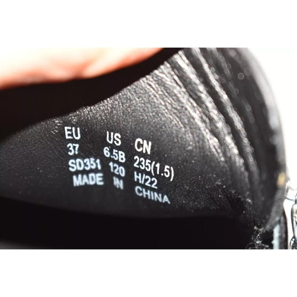 $575 STUART WEITZMAN Pearldrop Platform Loafer PLATFORM PATENT BLACK 6.5 (DB20) - Picture 7 of 7